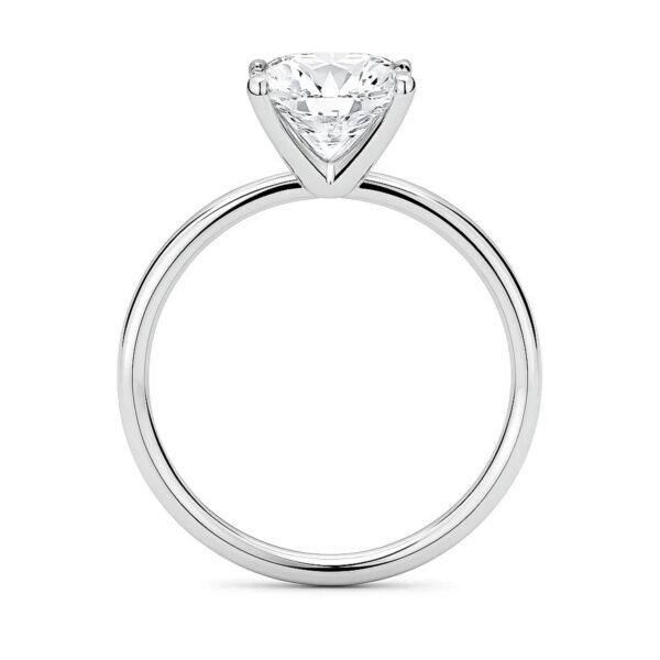 3 Carat Cushion Lab Grown IGI G/VS1 Diamond Solitaire Ring in 10K White Gold - Image 5