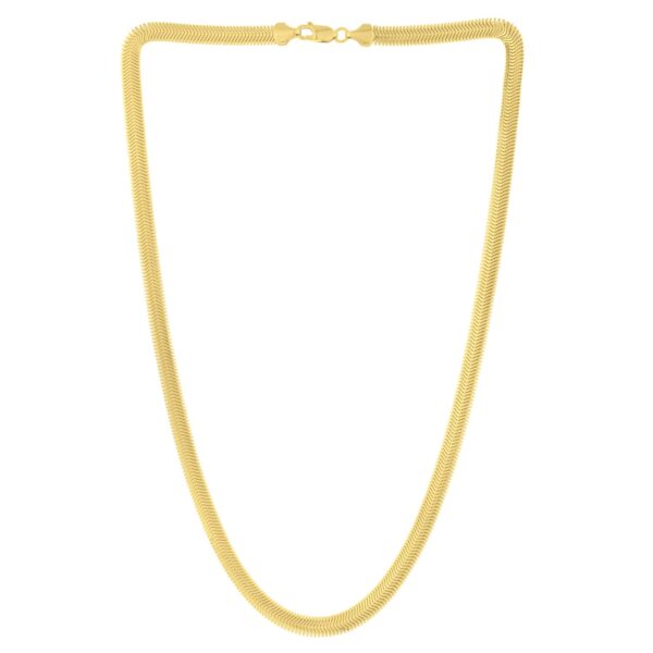14K Yellow Gold Oval Snake Chain (5.30 mm) - Image 2