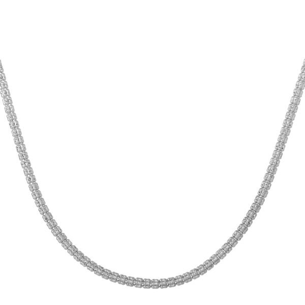 Ice Barrel Chain in 14k White Gold (3.1 mm) - Image 2