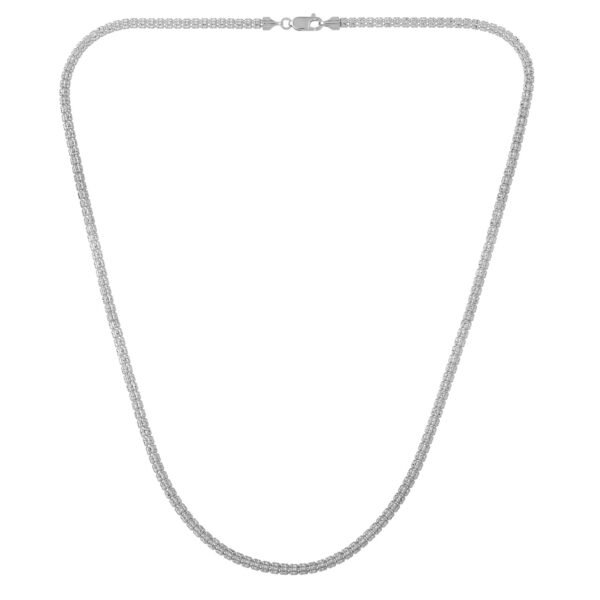 Ice Barrel Chain in 14k White Gold (3.1 mm) - Image 3