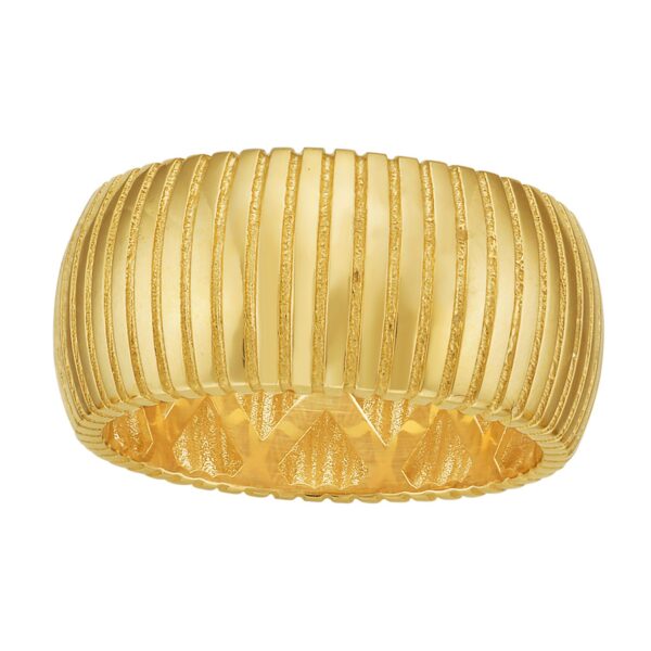 14K Yellow Gold Thick Tubogas Ring (9.90 mm) - Image 2
