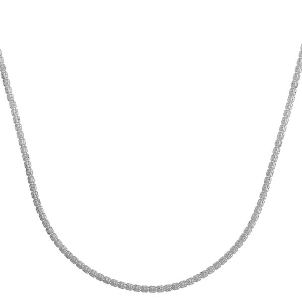 Ice Barrel Chain in 14k White Gold (2.7 mm) - Image 2
