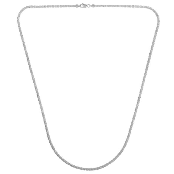 Ice Barrel Chain in 14k White Gold (2.7 mm) - Image 3