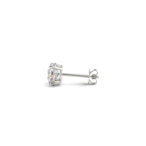 1 1/2 cttw Certified IGI Lab Grown Round Diamond Earrings 14k White Gold (G/VS2) - Image 2