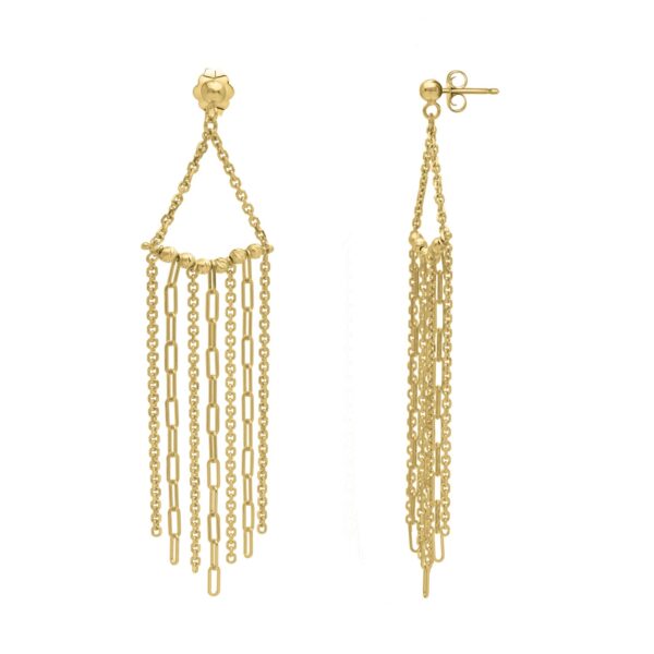 Fringe Earrings in 14K Yellow Gold - Image 2