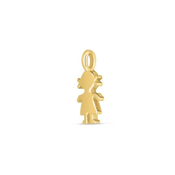 14k Yellow Gold Mini Girl Charm - Image 2