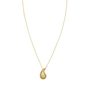 Stylish 14K Yellow Gold Paperclip Chain Necklace