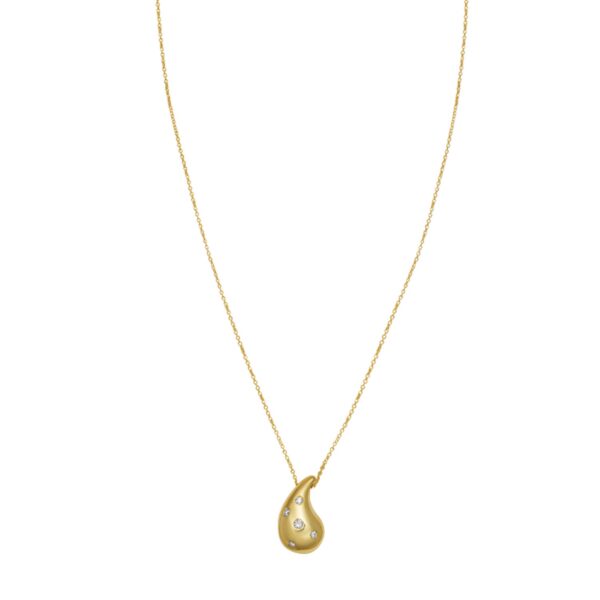 Stylish 14K Yellow Gold Paperclip Chain Necklace