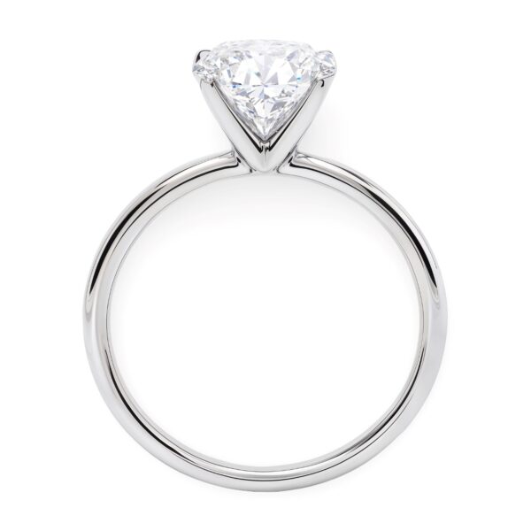 3 Carat Oval Lab Grown IGI G/VS1 Diamond Solitaire Ring in 10K White Gold - Image 5
