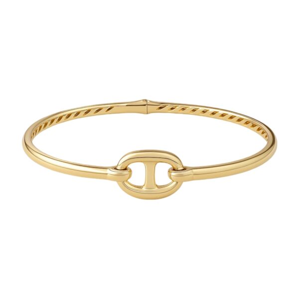 Single Mariner Link Bangle in 14K Yellow Gold (12.00 mm) - Image 2