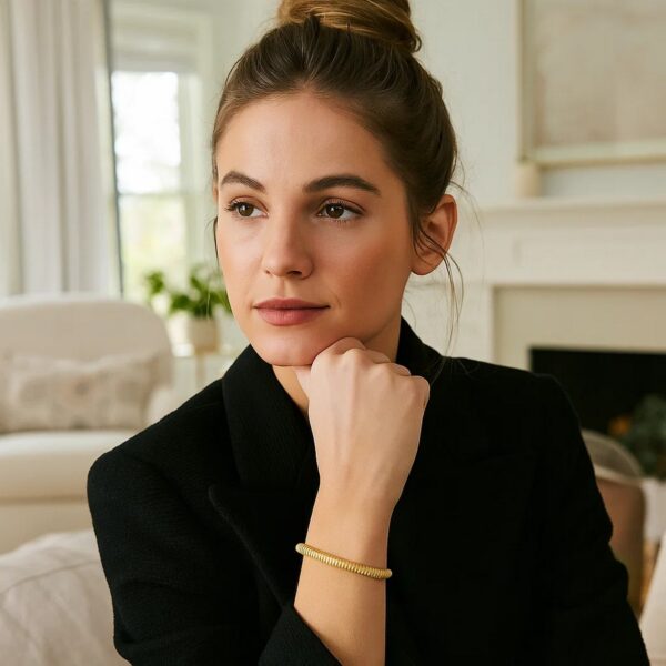 Tubogas Bracelet  in 14K Yellow Gold (5.00 mm) - Image 3