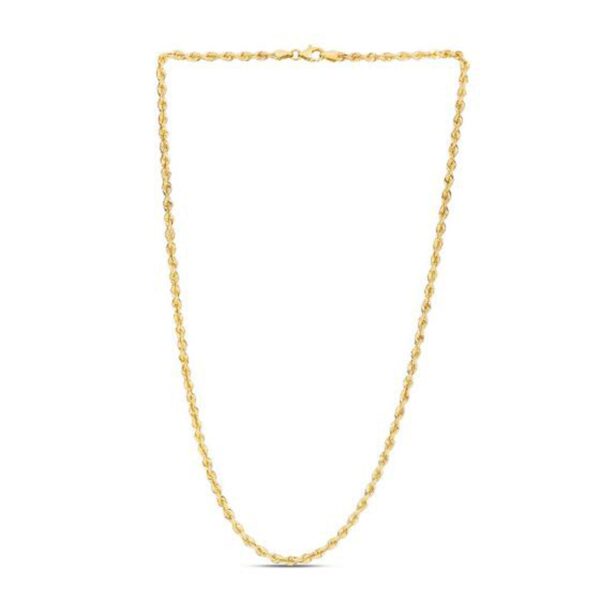 14k Yellow Gold Light Rope Chain (3.00 mm) - Image 2