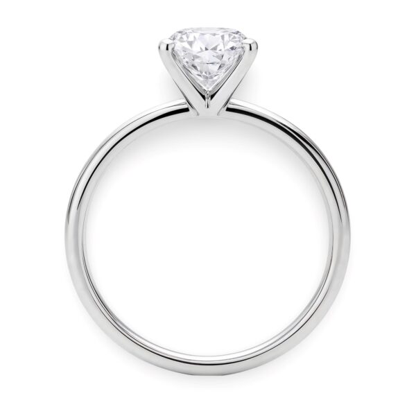 1 1/2 Carat Round Lab Grown IGI G/VS1 Diamond Solitaire Ring in 14K White Gold - Image 6