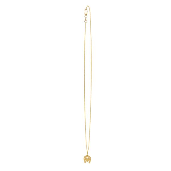 Heart and Horse Necklace in 14K Yellow Gold - Image 3