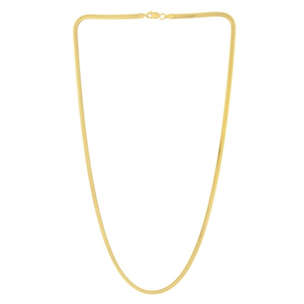 14K Yellow Gold Oval Snake Chain (3.30 mm) - Image 2