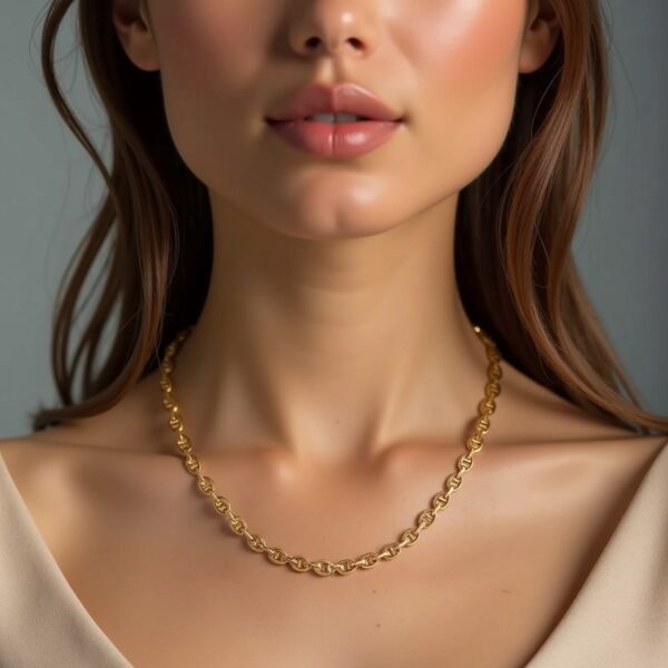 14k Yellow Gold High Polish Mariner Link Chain (5.40 mm) - Image 4