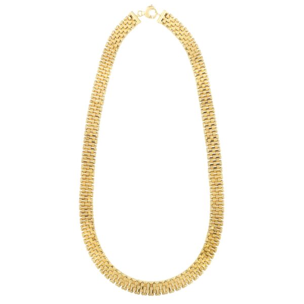 Panther Link Necklace in 14K Yellow Gold (9.60 mm) - Image 2