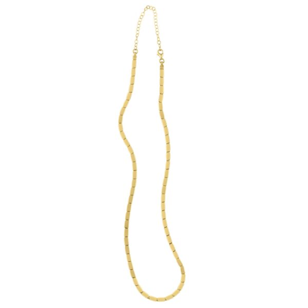 Geometric Brick Necklace in 14K Yellow Gold - Image 3