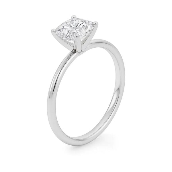 2 Carat Princess Lab Grown IGI G/VS1 Diamond Solitaire Ring in 14K White Gold - Image 3
