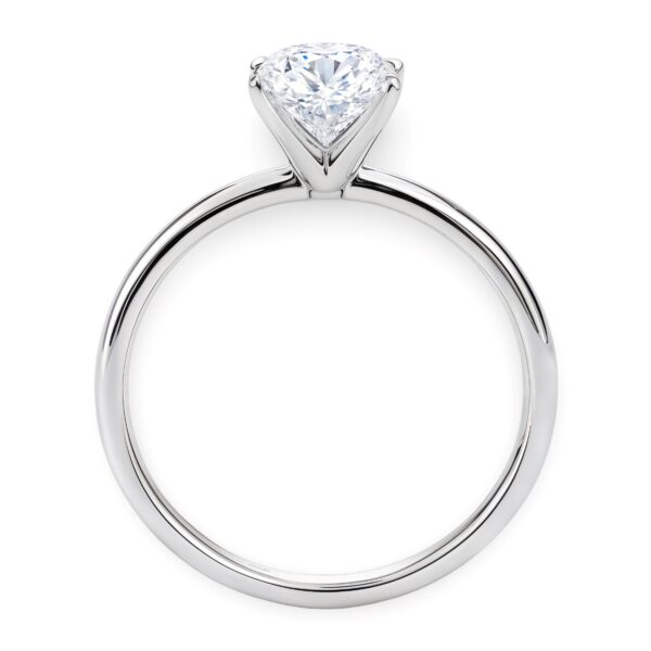 1 1/2 Carat Oval Lab Grown IGI G/VS1 Diamond Solitaire Ring in 14K White Gold - Image 5