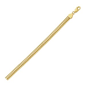14K Yellow Gold Lite Oval Snake Chain (6.50 mm)