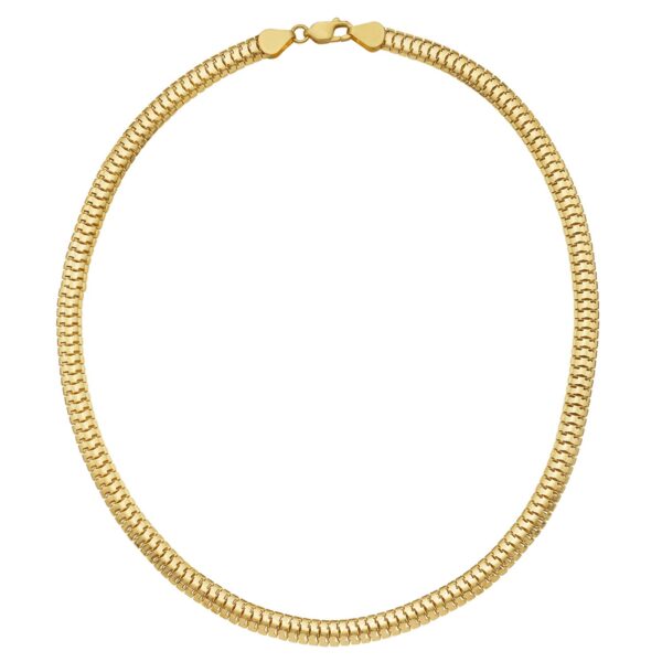 14K Yellow Gold Lite Oval Snake Chain (6.50 mm) - Image 3