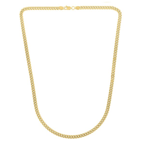 14k Yellow Gold Light Gourmette Chain (4.10 mm) - Image 3