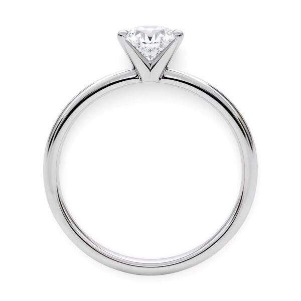 1 Carat Round Lab Grown IGI G/VS1 Diamond Solitaire Ring in 14K White Gold - Image 6