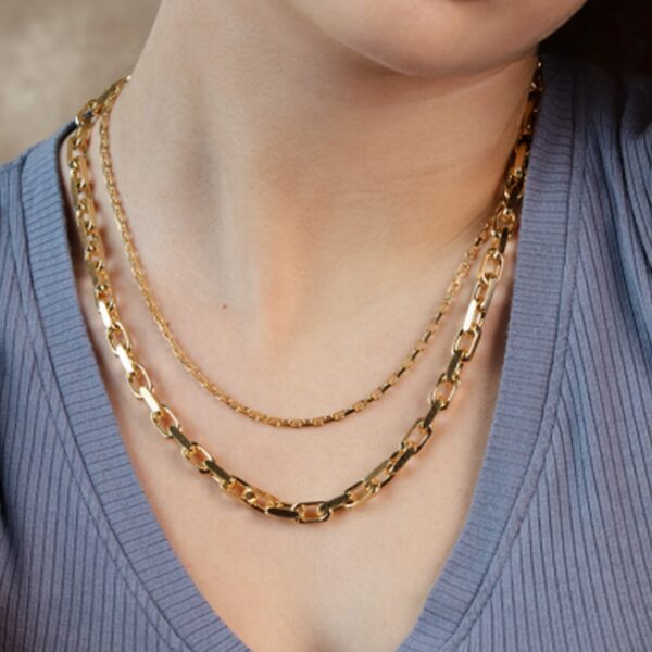 14k Yellow Gold French Cable Link Chain (6.1 mm) - Image 4