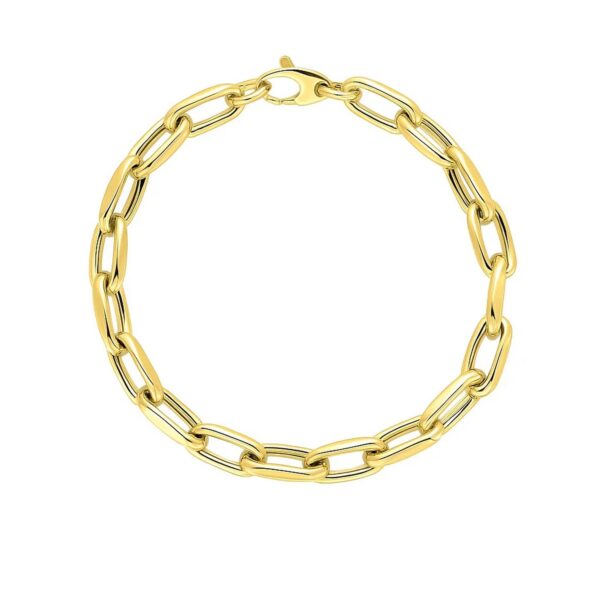14k Yellow Gold French Cable Link Bracelet  (6.00 mm) - Image 2