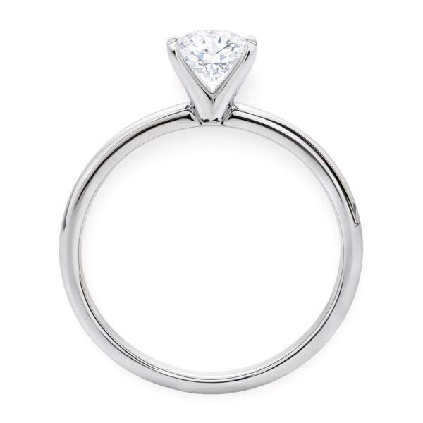 1 Carat Oval Lab Grown IGI G/VS1 Diamond Solitaire Ring in 14K White Gold - Image 5