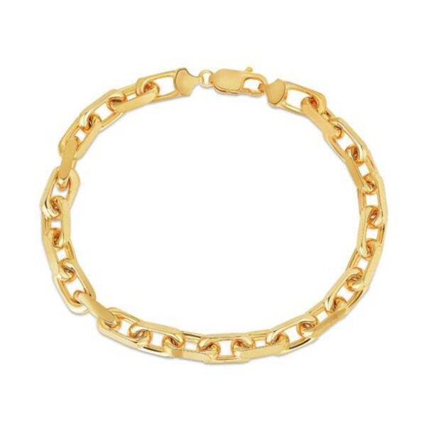 14k Yellow Gold French Cable Chain Bracelet  (6.10 mm) - Image 2
