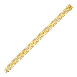 14K Yellow Gold Small Cobblestone Link Bracelet (10.00 mm)