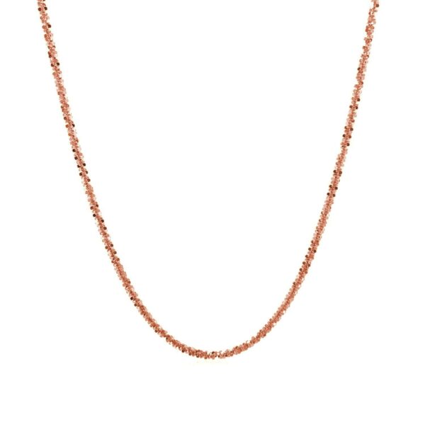 1.50 mm 14K Rose Gold Sparkle Chain - Image 2
