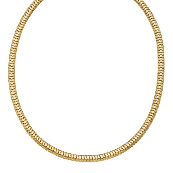 14K Yellow Gold Lite Oval Snake Chain (5.70 mm) - Image 2