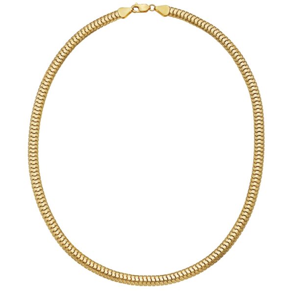 14K Yellow Gold Lite Oval Snake Chain (5.70 mm) - Image 3