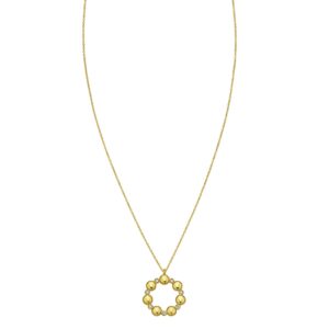 14K Yellow Gold Diamond Cut Cable Chain Necklace