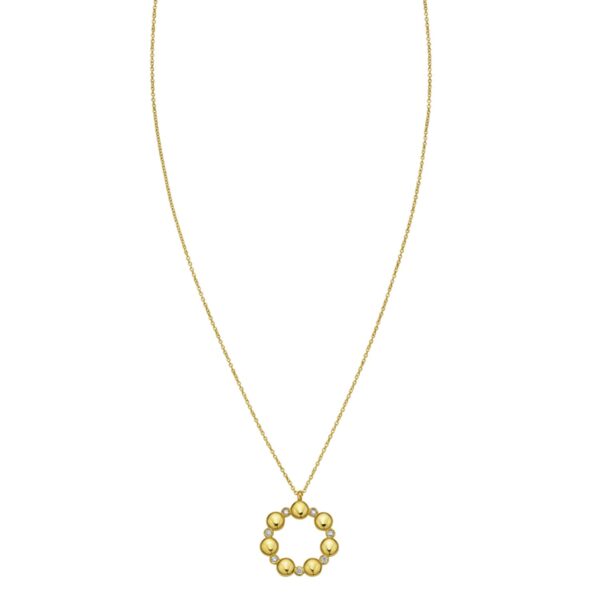14K Yellow Gold Diamond Cut Cable Chain Necklace