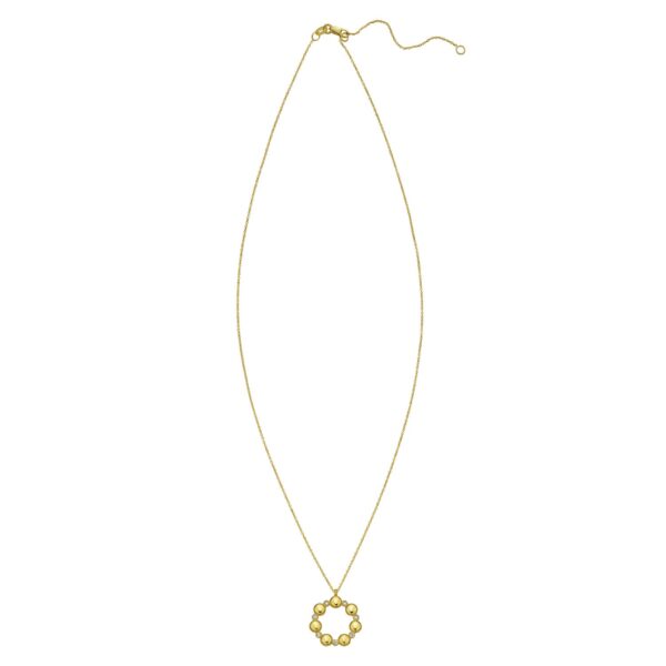 14K Yellow Gold Diamond Cut Cable Chain Necklace - Image 2