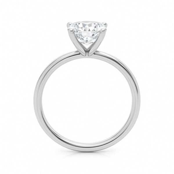 2 Carat Cushion Lab Grown IGI G/VS1 Diamond Solitaire Ring in 10K White Gold - Image 5