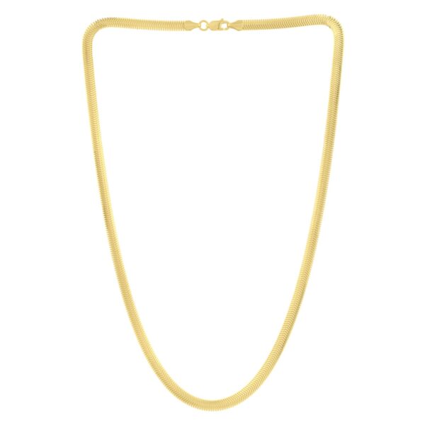 14K Yellow Gold Oval Snake Chain (4.40 mm) - Image 2