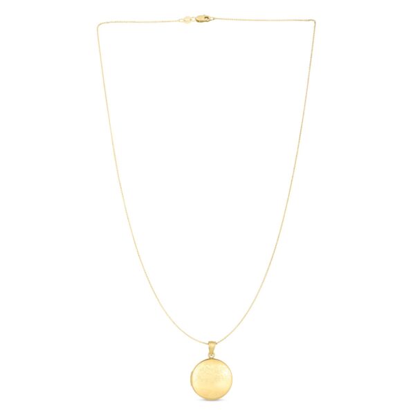 14k Yellow Gold Tree of Life Locket Necklace