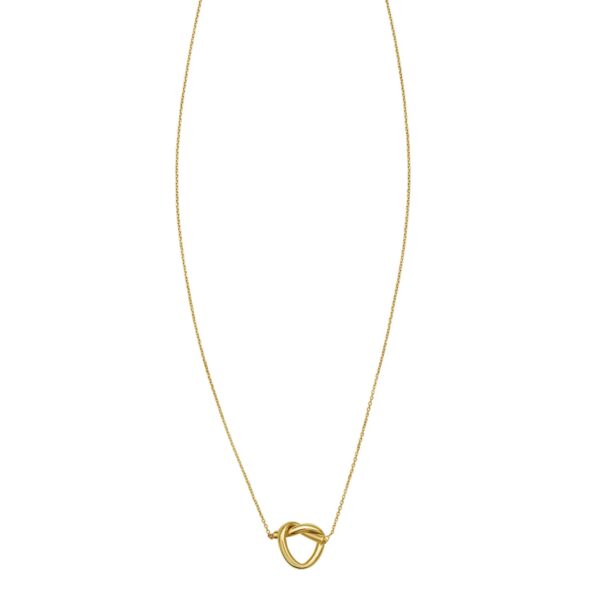 14K Yellow Gold Love Knot Necklace