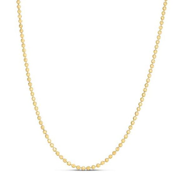 Moon Cut Bead Chain in 14k Yellow Gold (2.50 mm) - Image 2