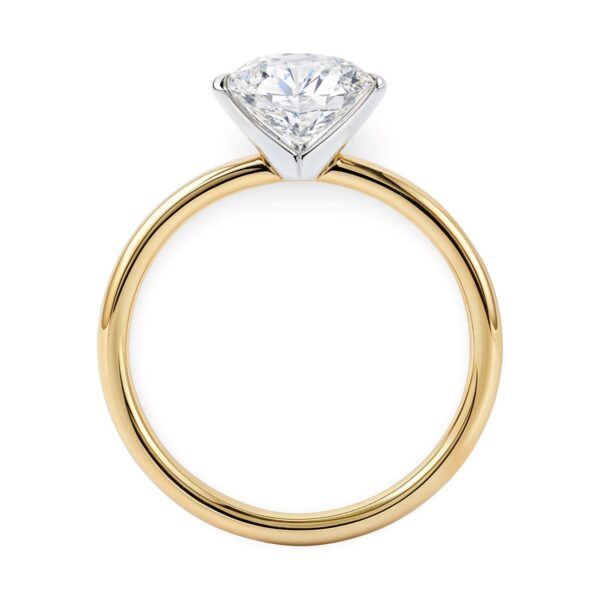 1 1/2 Carat Round Lab Grown IGI G/VS1 Diamond Solitaire Ring in 14K Yellow Gold - Image 6
