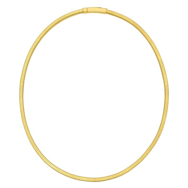 Gold Over Sterling Silver Cubogas Chain Necklace - Image 2