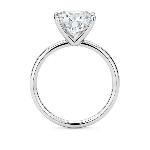 5 Carat Cushion Lab Grown IGI G/VS1 Diamond Solitaire Ring in 10K White Gold - Image 5