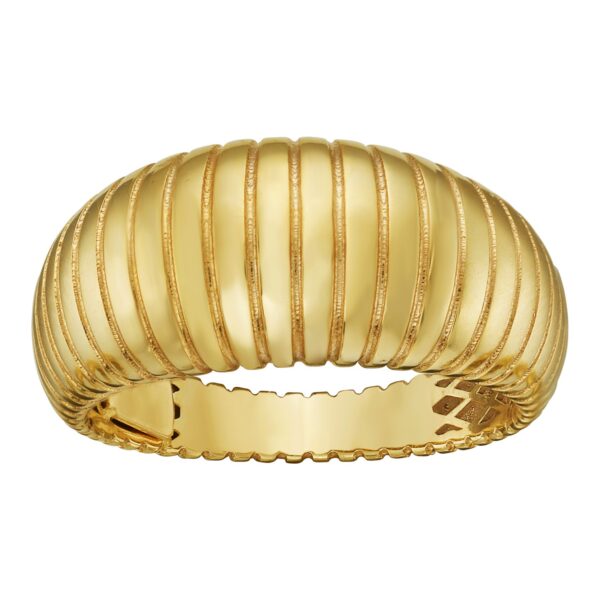 14K Yellow Gold Graduated Tubogas Ring (9.60 mm) - Image 2