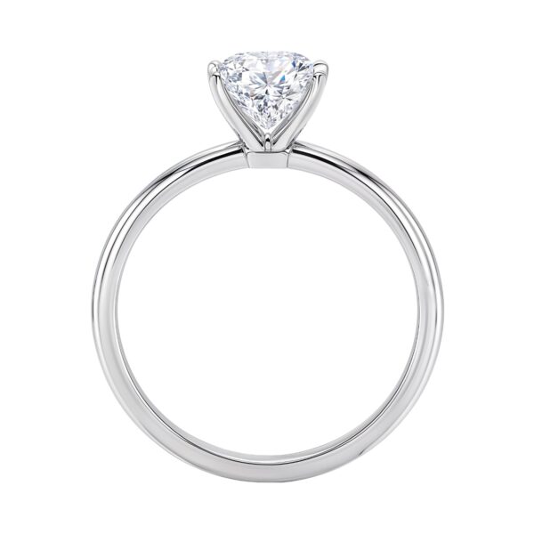 3 Carat Radiant Lab Grown IGI G/VS1 Diamond Solitaire Ring in 14K White Gold - Image 5