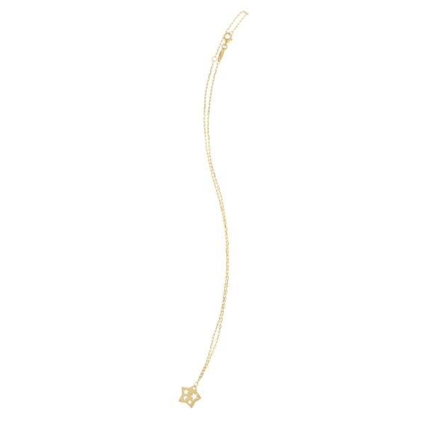 Cutout Star Necklace in 14K Yellow Gold - Image 3